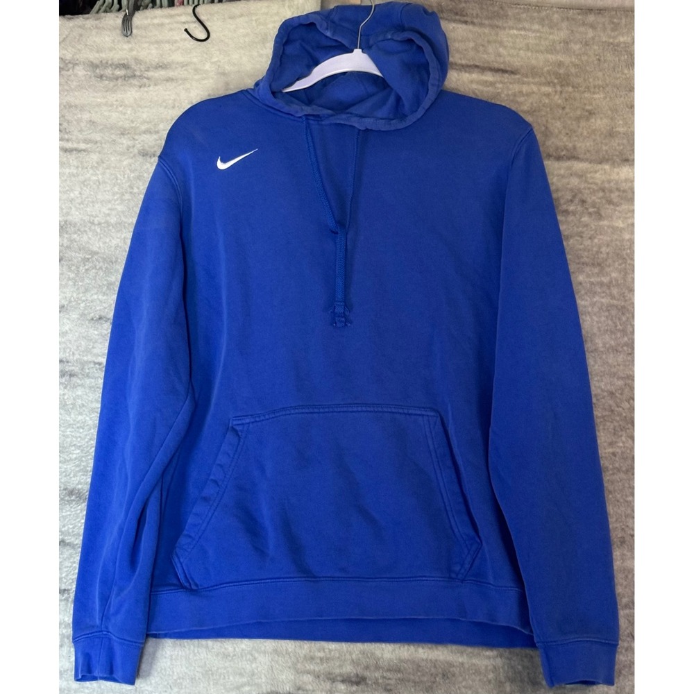 Nike Sportswear Club Fleece Pullover Hoodie Royal Blue 835585-493 Mens Large
